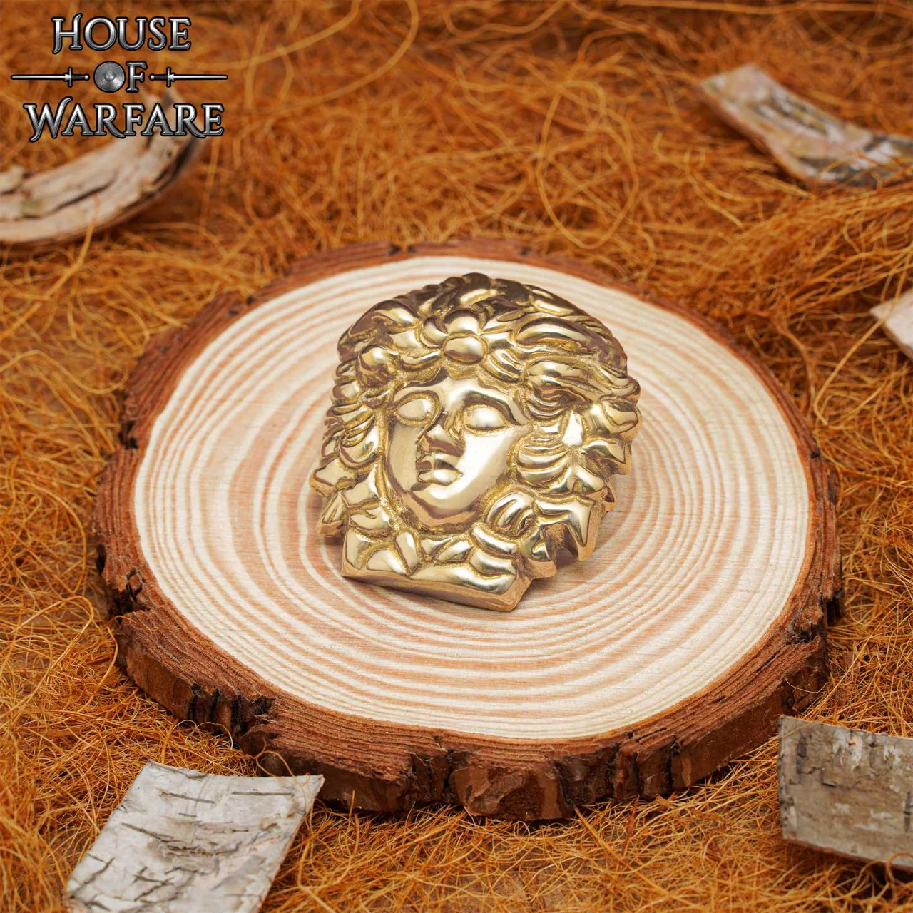 Adorno de Medusa de Latón - Decoración de Armadura - Image 8