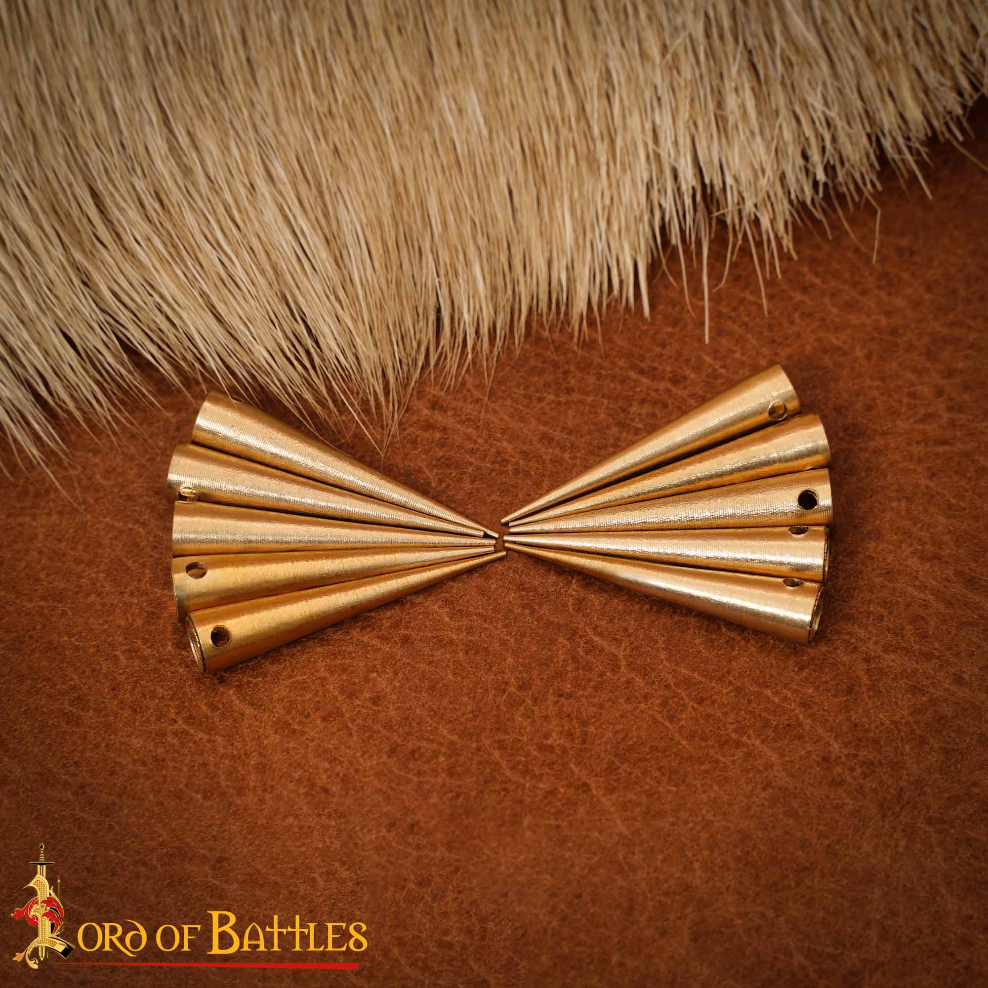 Aiglets Medievales de Latón - Juego de 10 Puntas de Cordón Resistentes (2,6 Cm) - Image 12