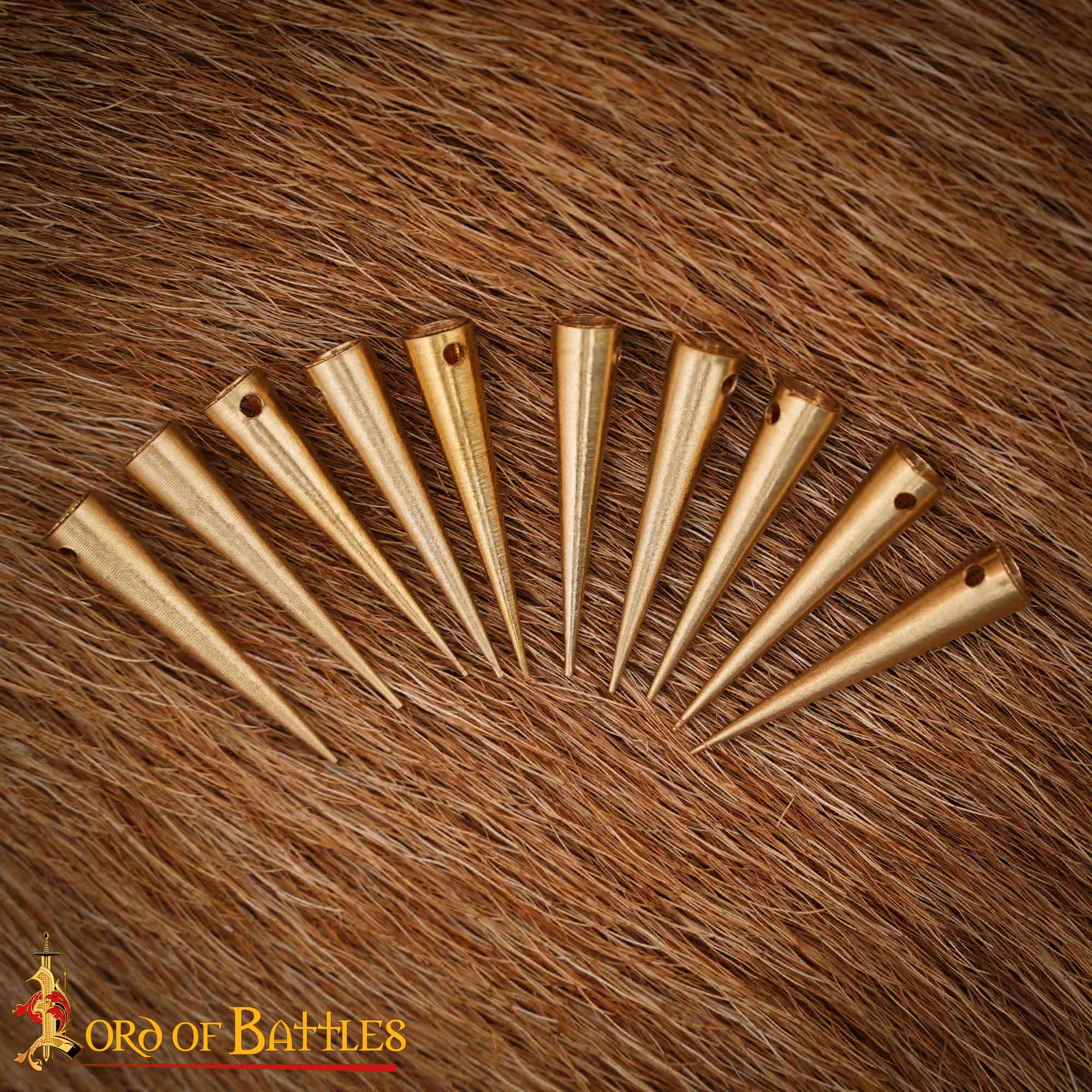 Aiglets Medievales de Latón - Juego de 10 Puntas de Cordón Resistentes (2,6 Cm) - Image 15