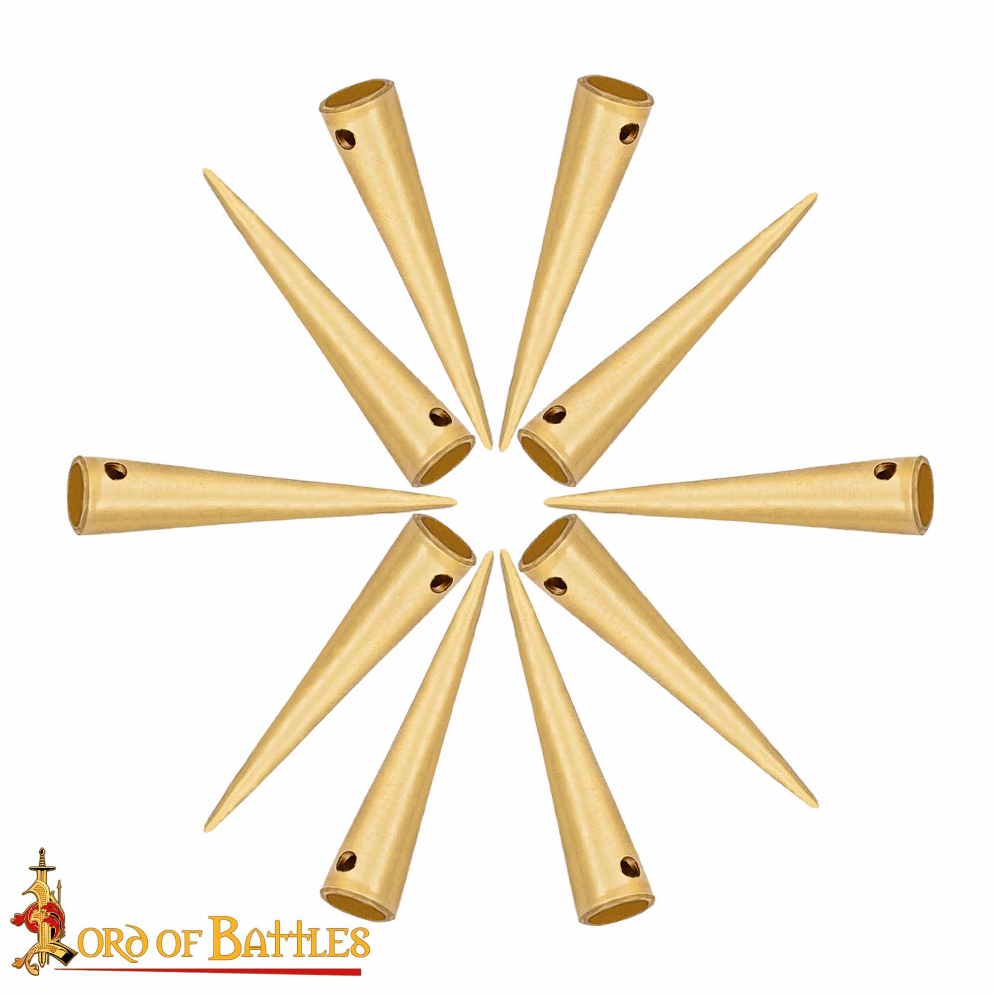 Aiglets Medievales de Latón - Juego de 10 Puntas de Cordón Resistentes (2,6 Cm) - Image 6