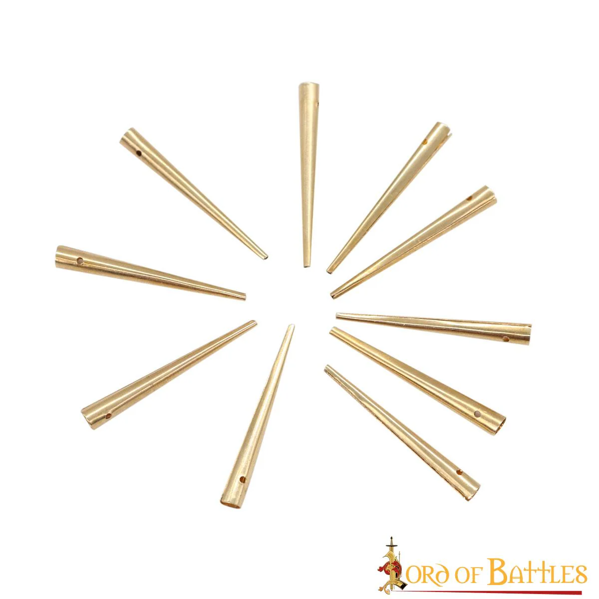 Aiglets Medievales de Latón - Juego de 10 Puntas de Cordón Resistentes (3,6 Cm) - Image 4