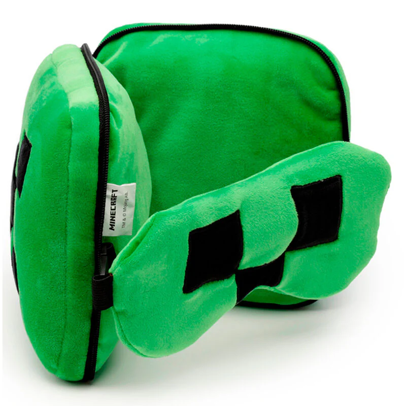 Almohada Viaje Antifaz Creeper Minecraft Relaxeazzz - Image 3