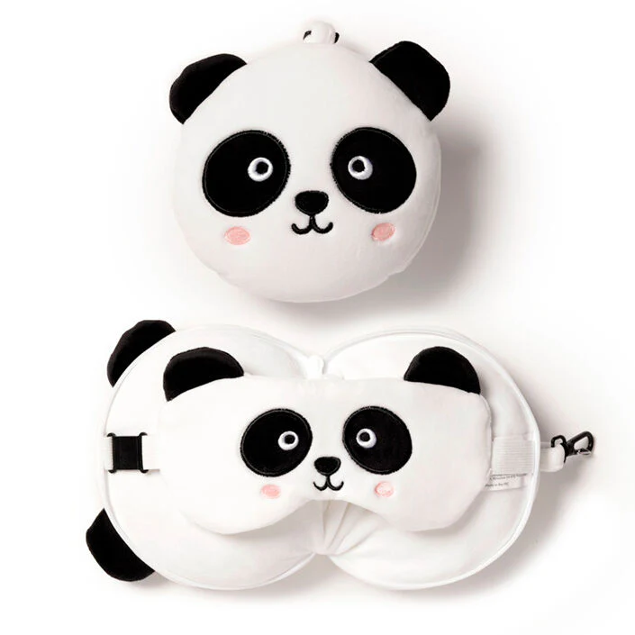 Almohada Viaje Antifaz Oso Panda Adoramals Relaxeazzz