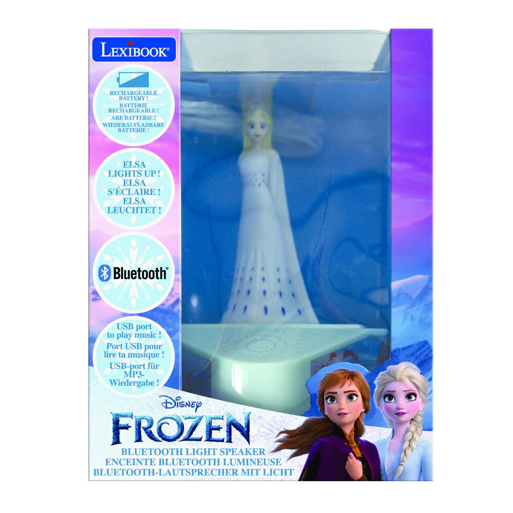 Altavoz Bluetooth Figura Luminosa Elsa Frozen Disney