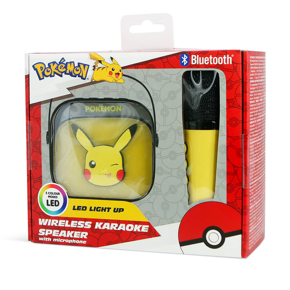 Altavoz Y Micro Karaoke Led Pikachu Pokemon - Image 11