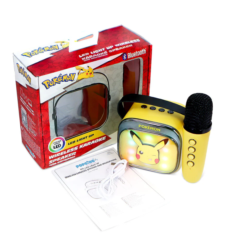 Altavoz Y Micro Karaoke Led Pikachu Pokemon - Image 12