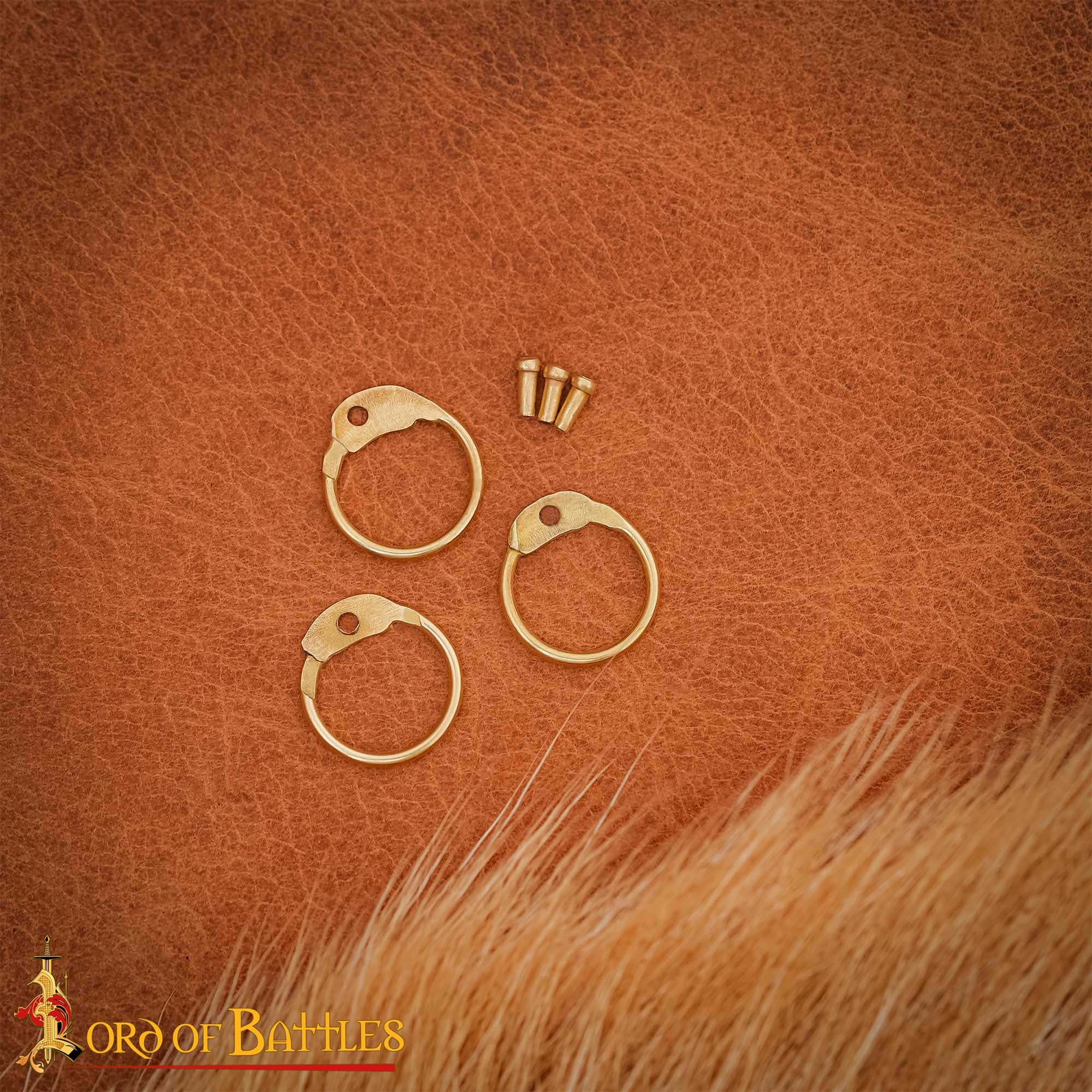 Anillos Redondos de Latón Sueltos con Remaches Redondos - 6mm | Calibre 18 | para Cota de Malla Medieval Remachada - Image 6