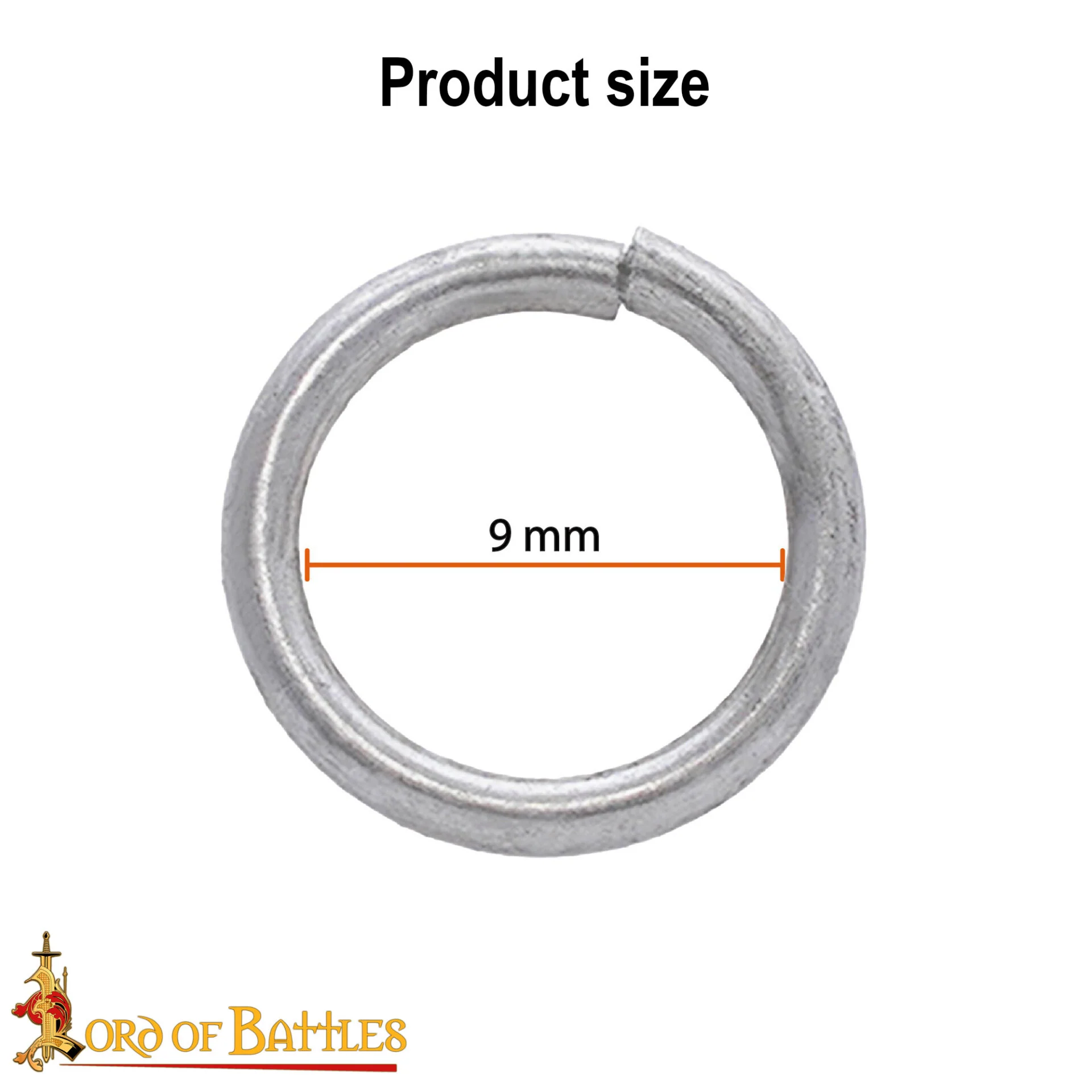 Anillos Sueltos de Acero - Anillo Conificado de 9 Mm - Calibre 16, Acabado Natural - 1kgs - Ideal para Bricolaje y Reparaciones de Cota de Malla - Image 3