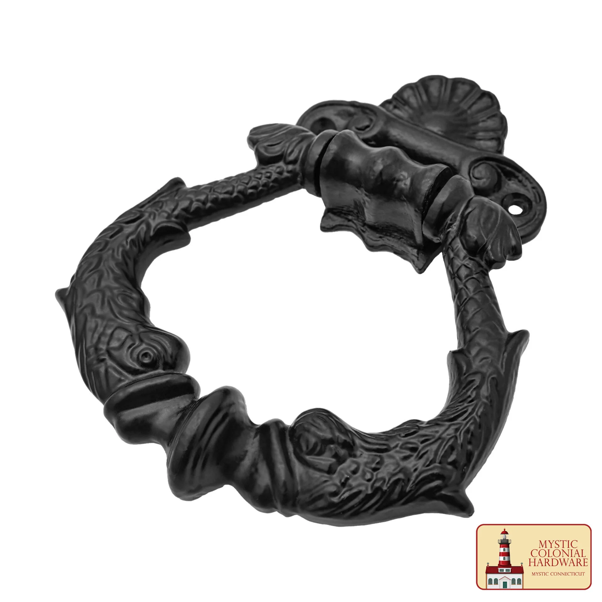 Aro Negro con Recubrimiento de Polvo Puerta de Entrada Artesanal Antiguo Aldaba - Image 5