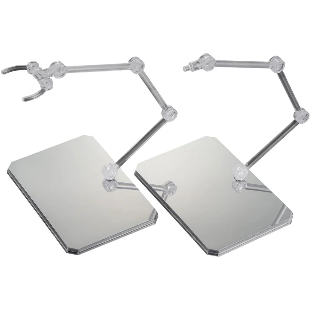 Base Exhibicion Action Base 6 Transparente Con Pegatinas Espejo