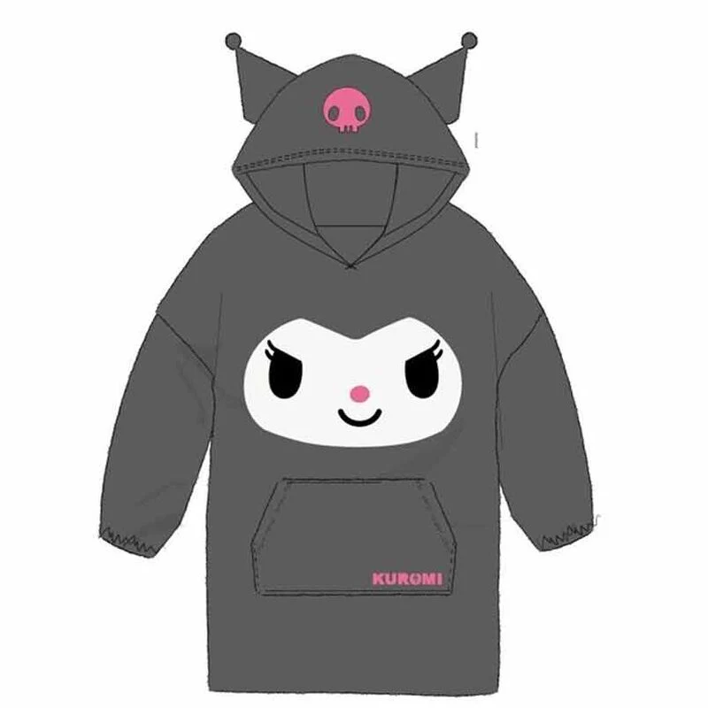 Bata Sudadera Oversize Kuromi Hello Kitty Infantil
