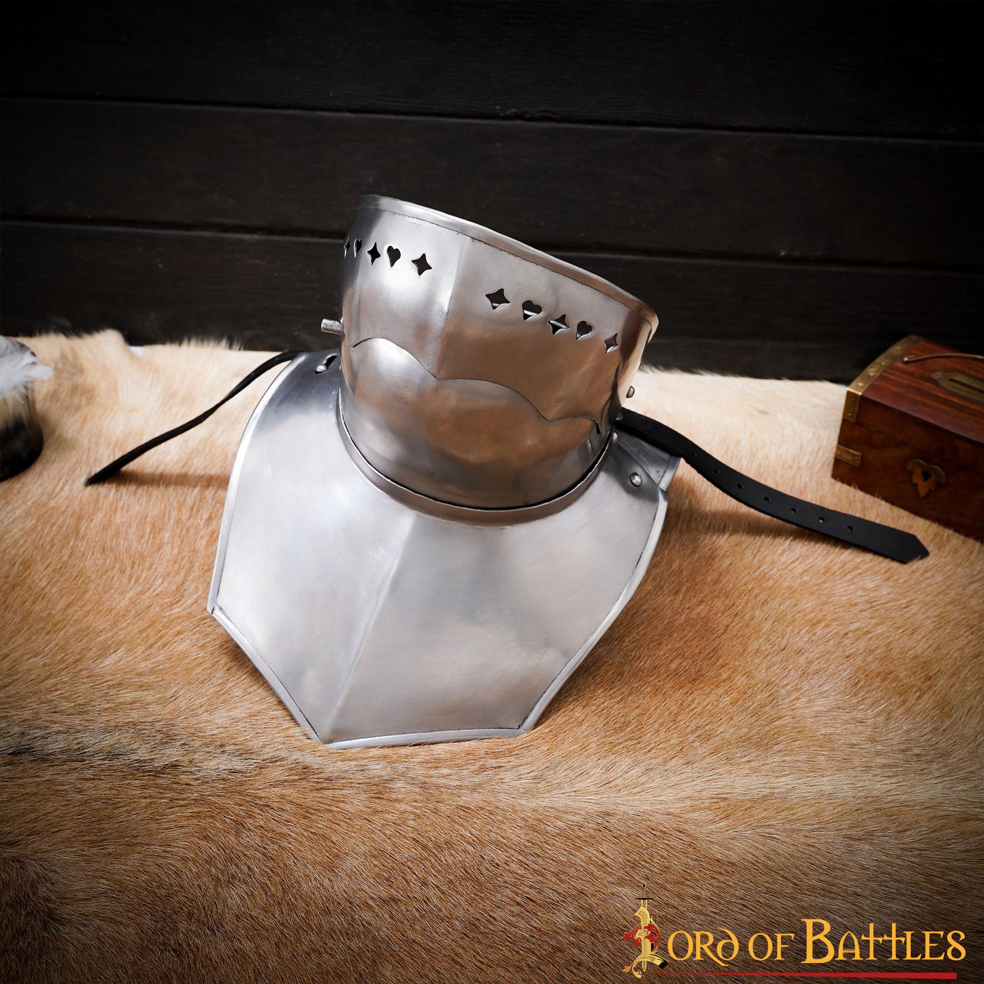 Bevor Medieval Siglo Xv Protección Garganta y Parte Inferior de la Cara - Image 4