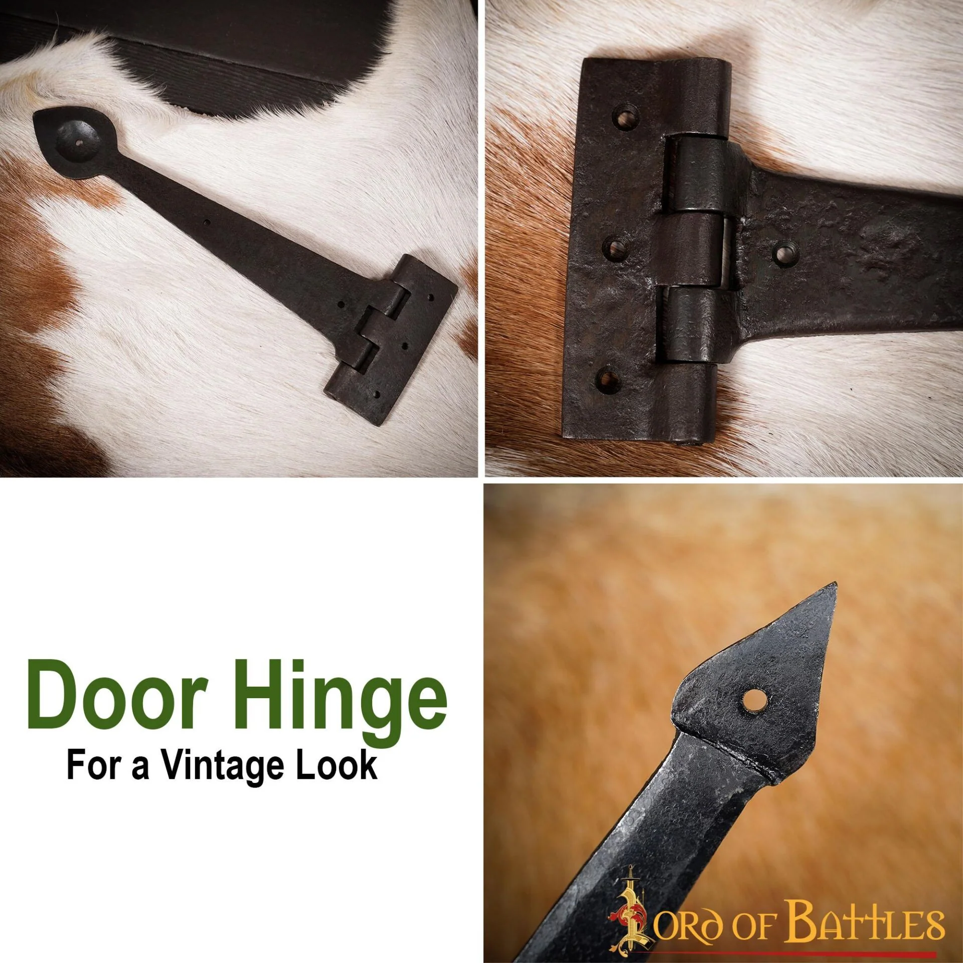 Bisagra de Puerta Rústica de Hierro Artesanal - Image 26