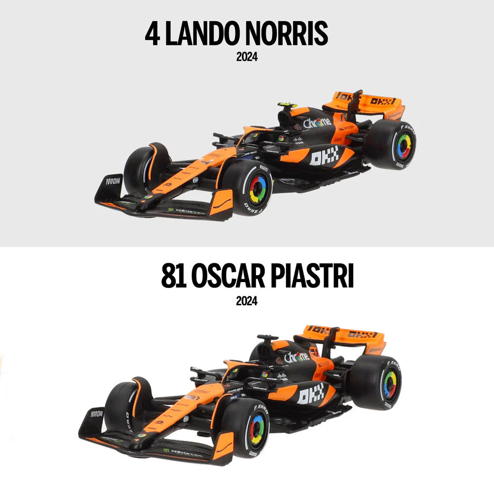 Blister 2 Coches Mclaren Mcl38 F1 2024 Metal - Image 2