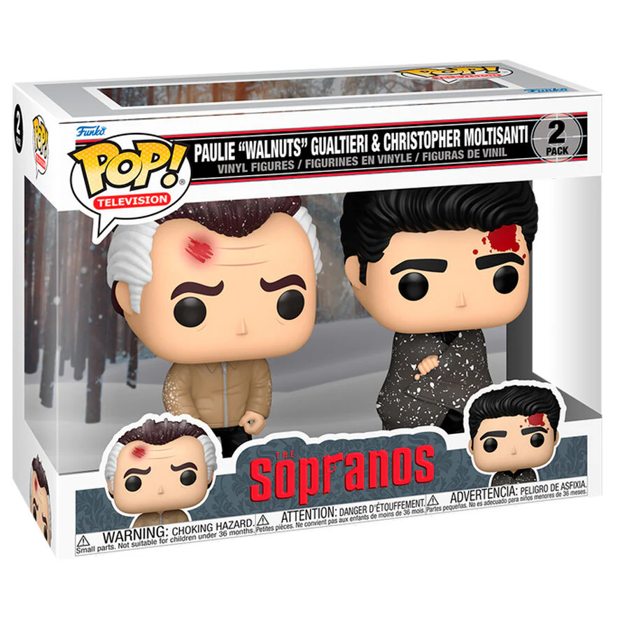 Blister 2 Figuras Pop Los Sopranos Paulie Walnuts Gualtieri & Christopher Moltisanti - Image 2