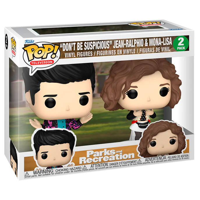 Blister 2 Figuras Pop Parks And Recreation Dont Be Suspicious Jean-ralphio & Mona-lisa