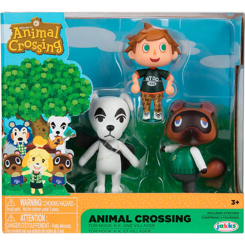 Blister 3 Figuras Animal Crossing 6Cm