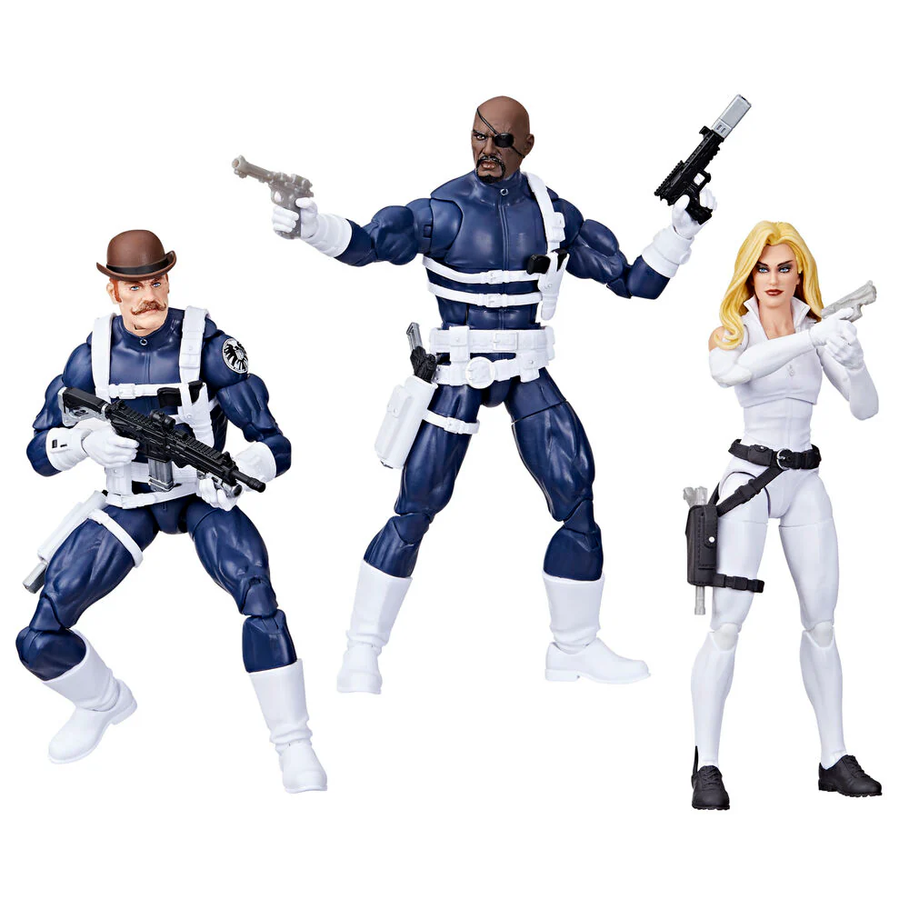 Blister 3 Figuras Dum Dum Dugan Nick Fury Jr Sharon Carter Capitan America Marvel Legends Series - Image 4