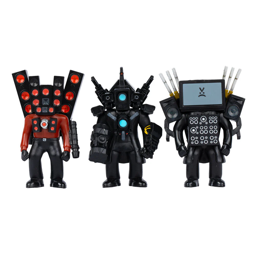 Blister 3 Figuras Titan Collection Skibidi Toilet