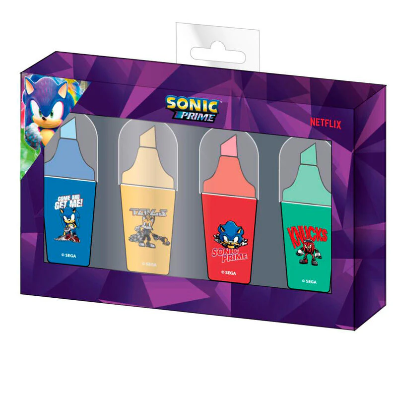 Blister 4 Boligrafos Sonic Prime