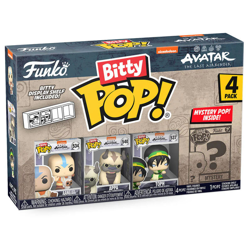 Blister 4 Figuras Bitty Pop Avatar The Last Airbender Aang - Image 2