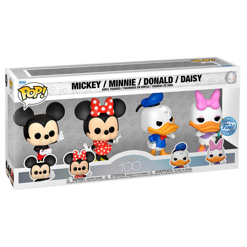 Blister 4 Figuras Pop Disney Classic Exclusive