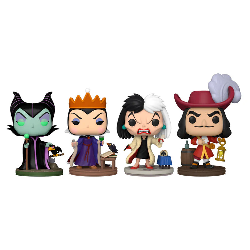 Blister 4 Figuras Pop Disney Villanas - Image 2