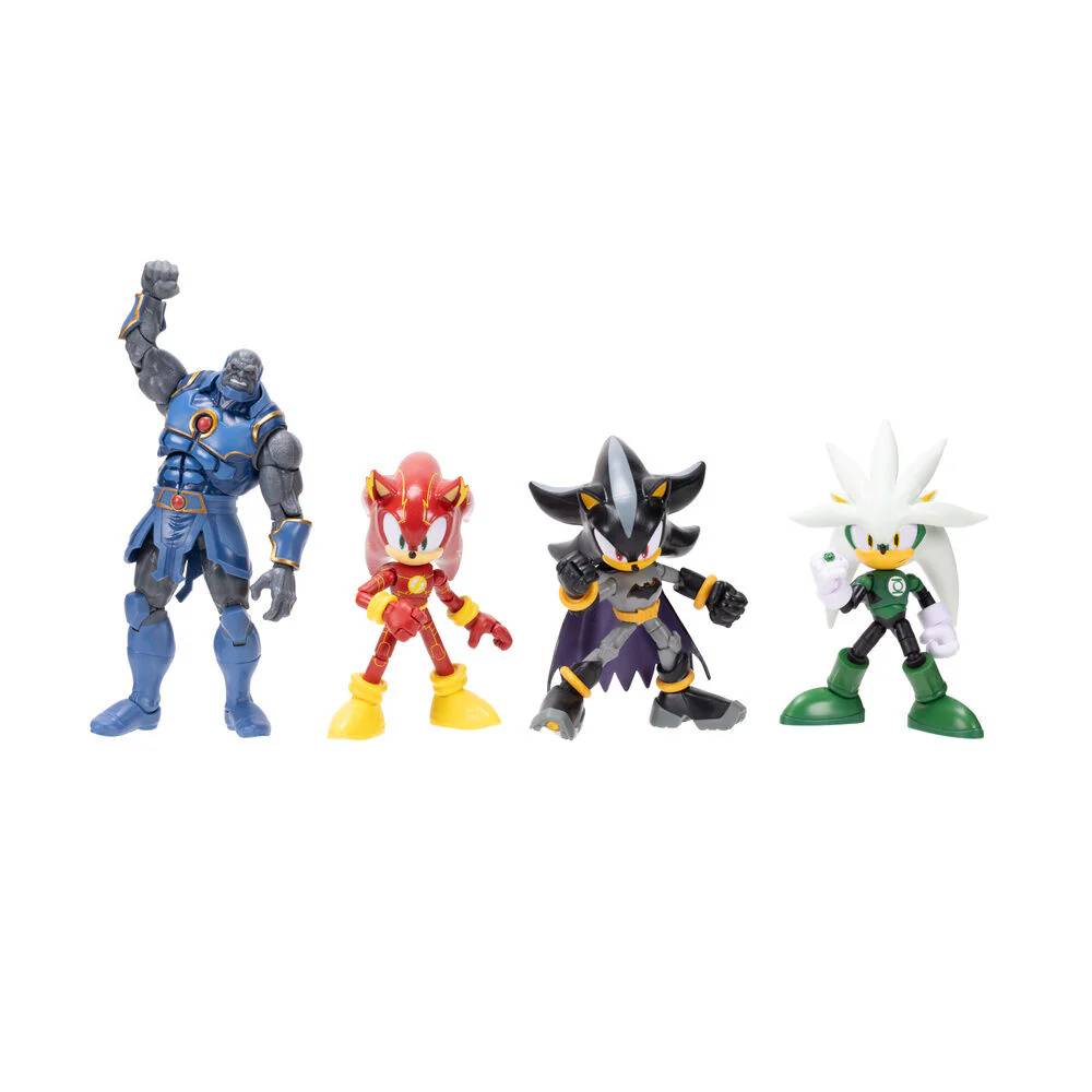 Blister 4 Figuras Sonic The Hedgehog Dc Comics 12Cm - Image 2