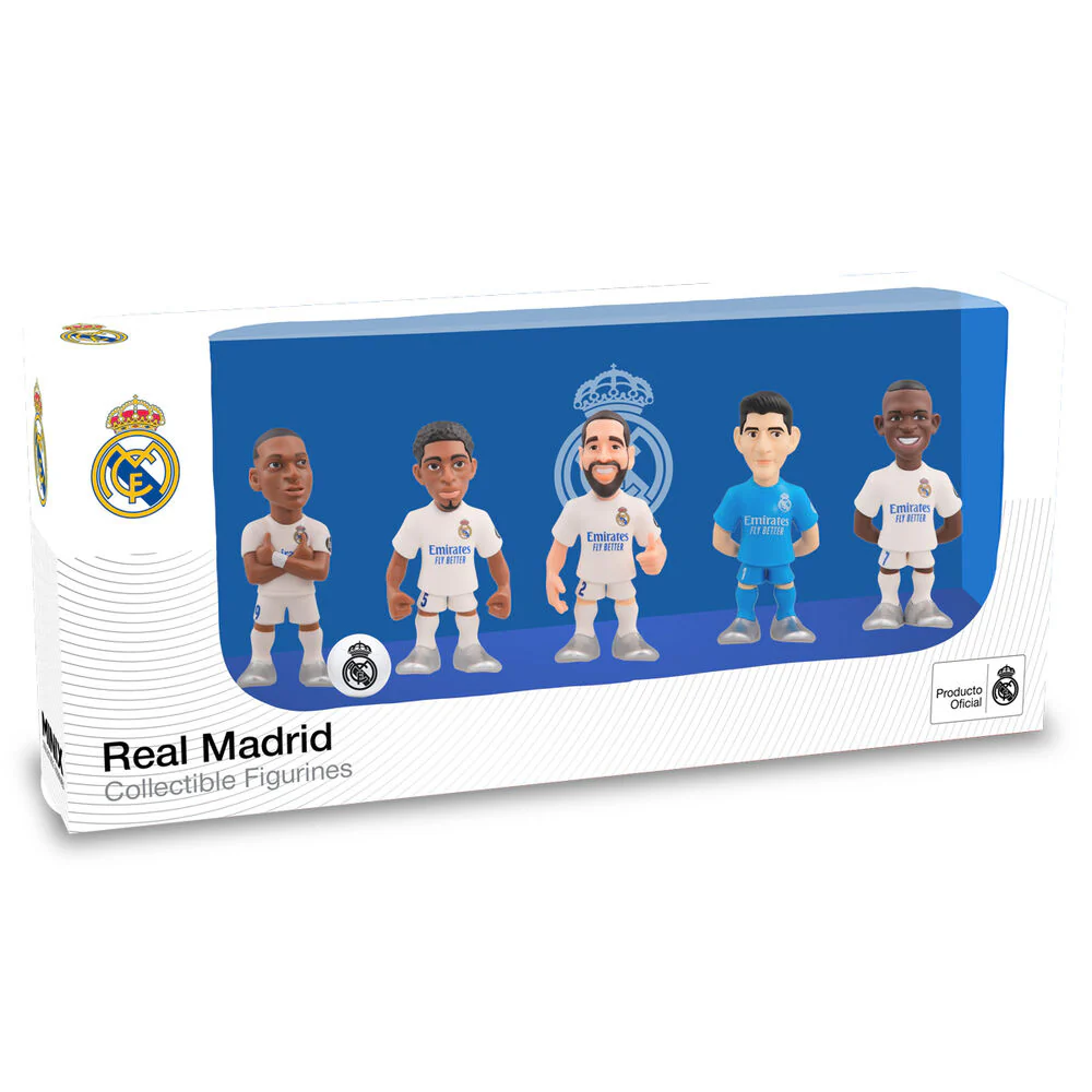 Blister 5 Figuras Minix Real Madrid 7Cm