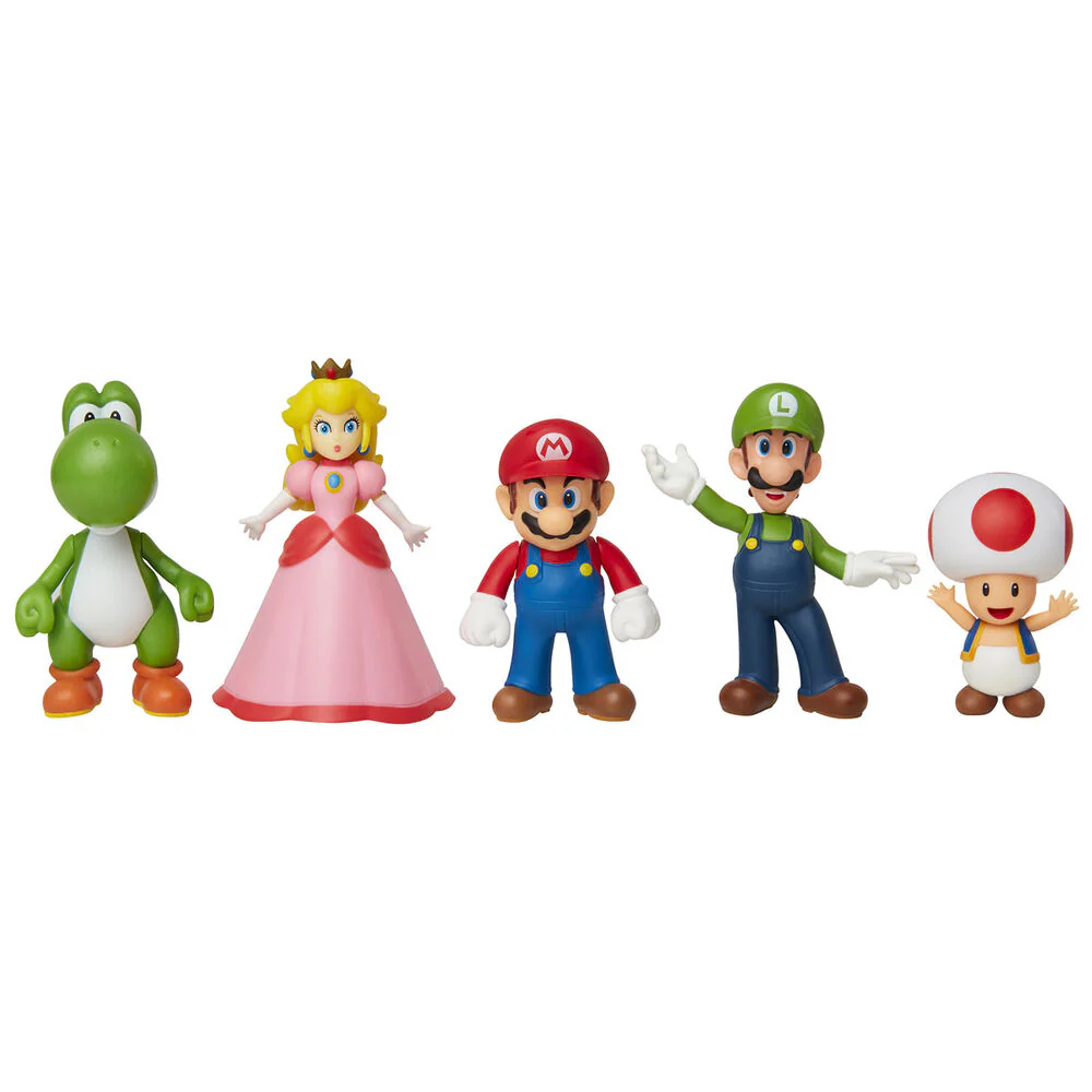 Blister 5 Figuras Super Mario Nintendo 6Cm - Image 3