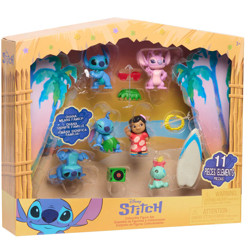 Blister 6 Figuras Stitch Disney 5Cm