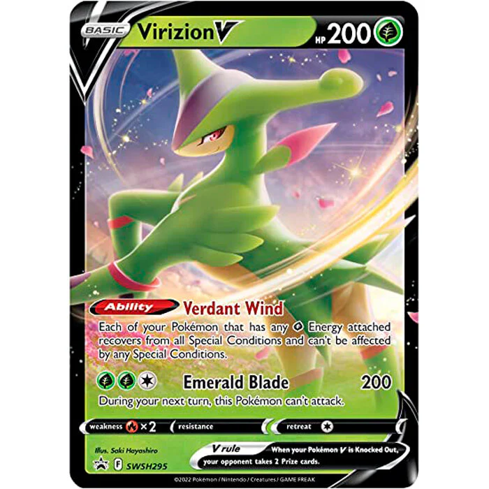 Blister Juego Cartas Coleccinables Virizion Vstar Pokemon Ingles - Image 3