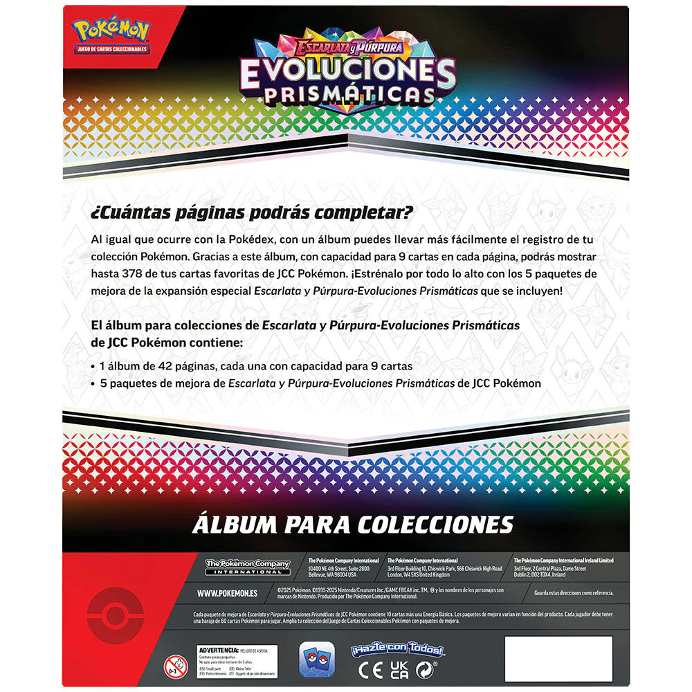Blister Juego Cartas Coleccionables Binder Collection Evoluciones Prismaticas Pokemon Español - Image 4