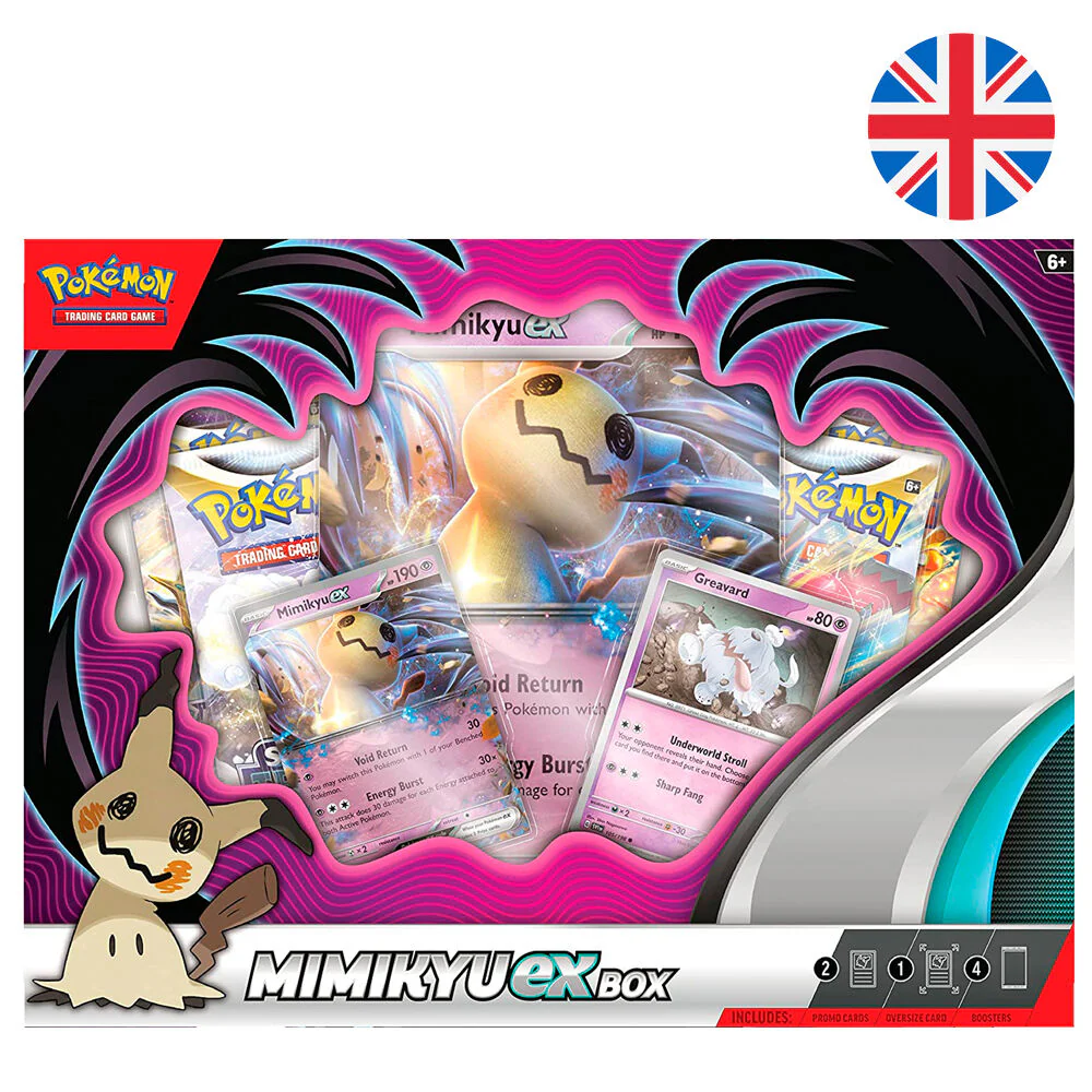 Blister Juego Cartas Coleccionables Mimikyu Ex Pokemon Ingles