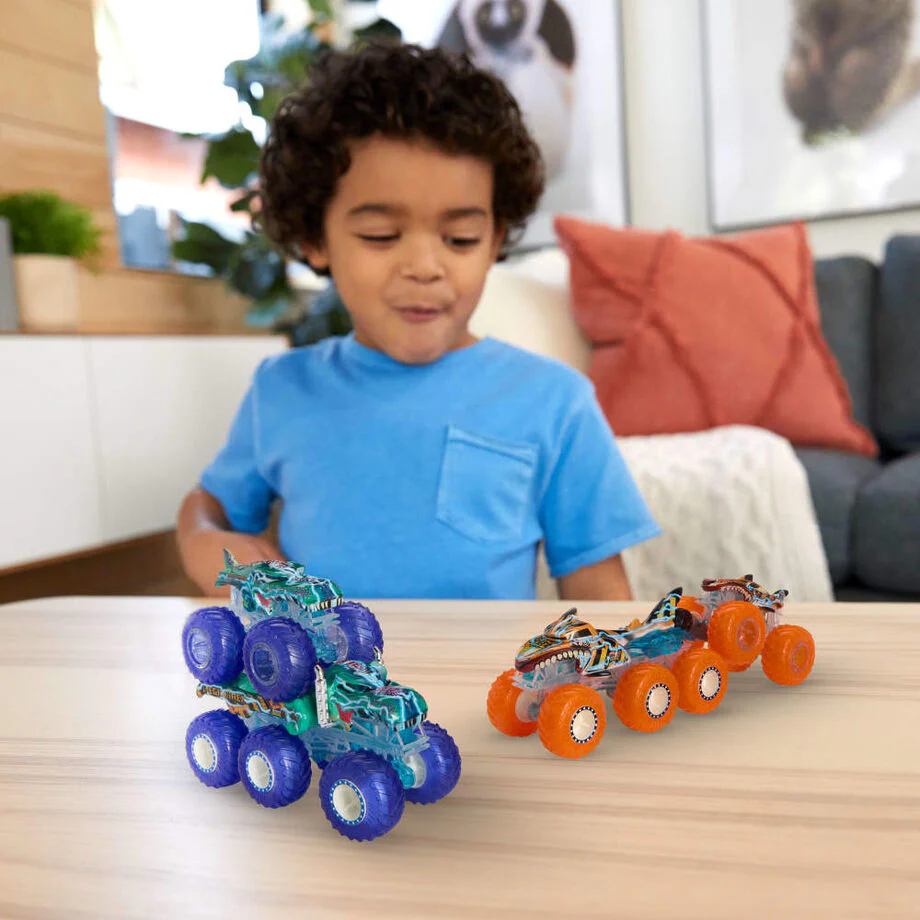 Blister Power Smashers Mega-wrex Y Tiger Shark Monster Trucks - Image 3