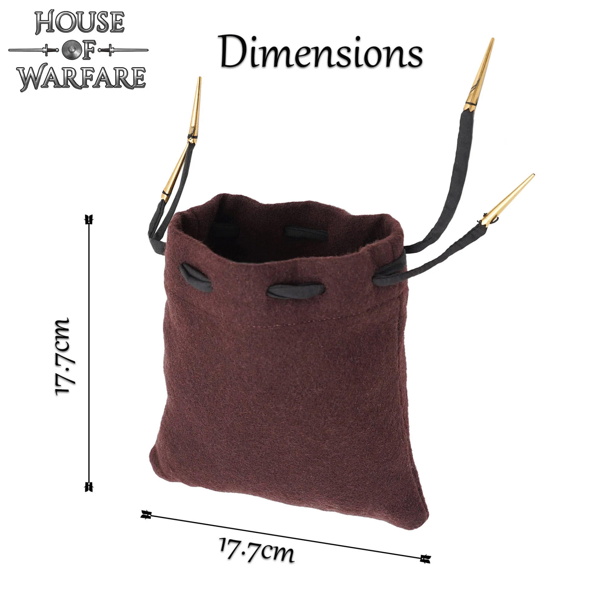 Bolsa Medieval de Lana con Cordón Artesanal - Image 12