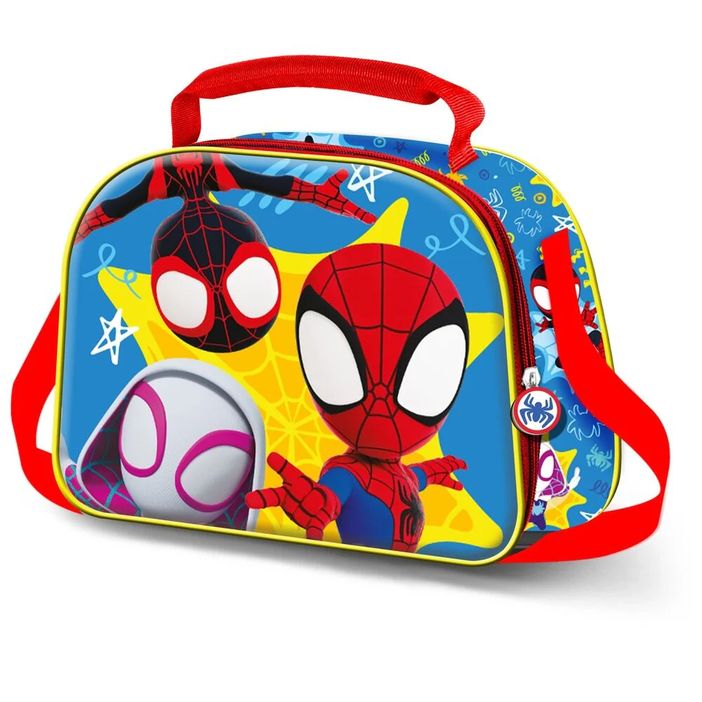 Bolsa Ortameriendas 3D Amazing Spidey And His Amazing Friends Marvel