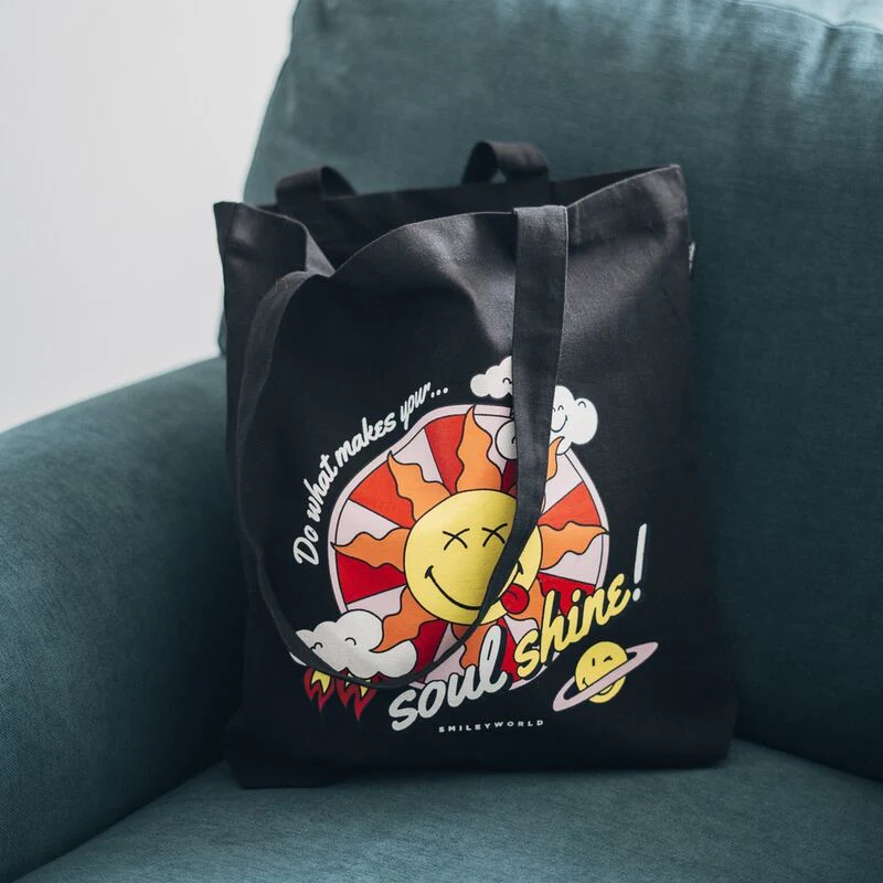 Bolsa Shopping Smiley Quirky Comics - Image 4