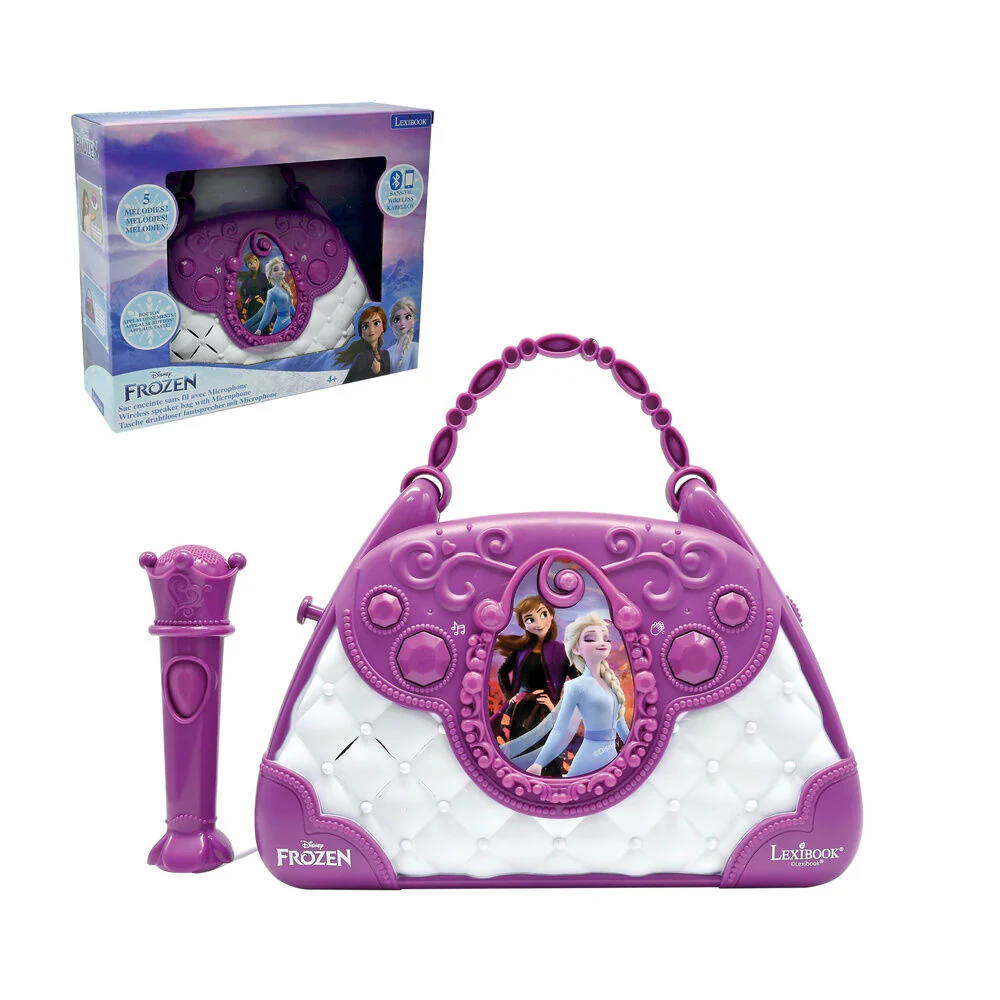 Bolso Karaoke Con Altavoz Musical Con Microfono Frozen Disney - Image 4