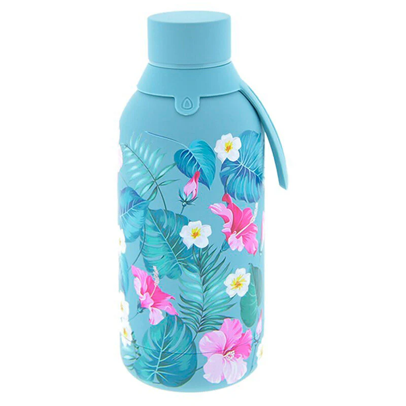Botella Termica Esmeralda Floral Exotico 500Ml