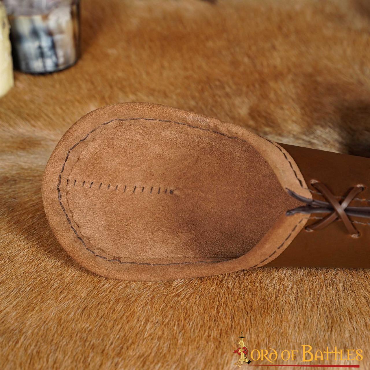 Brazaletes Medievales - Cuero con Protección en Codo - Image 11