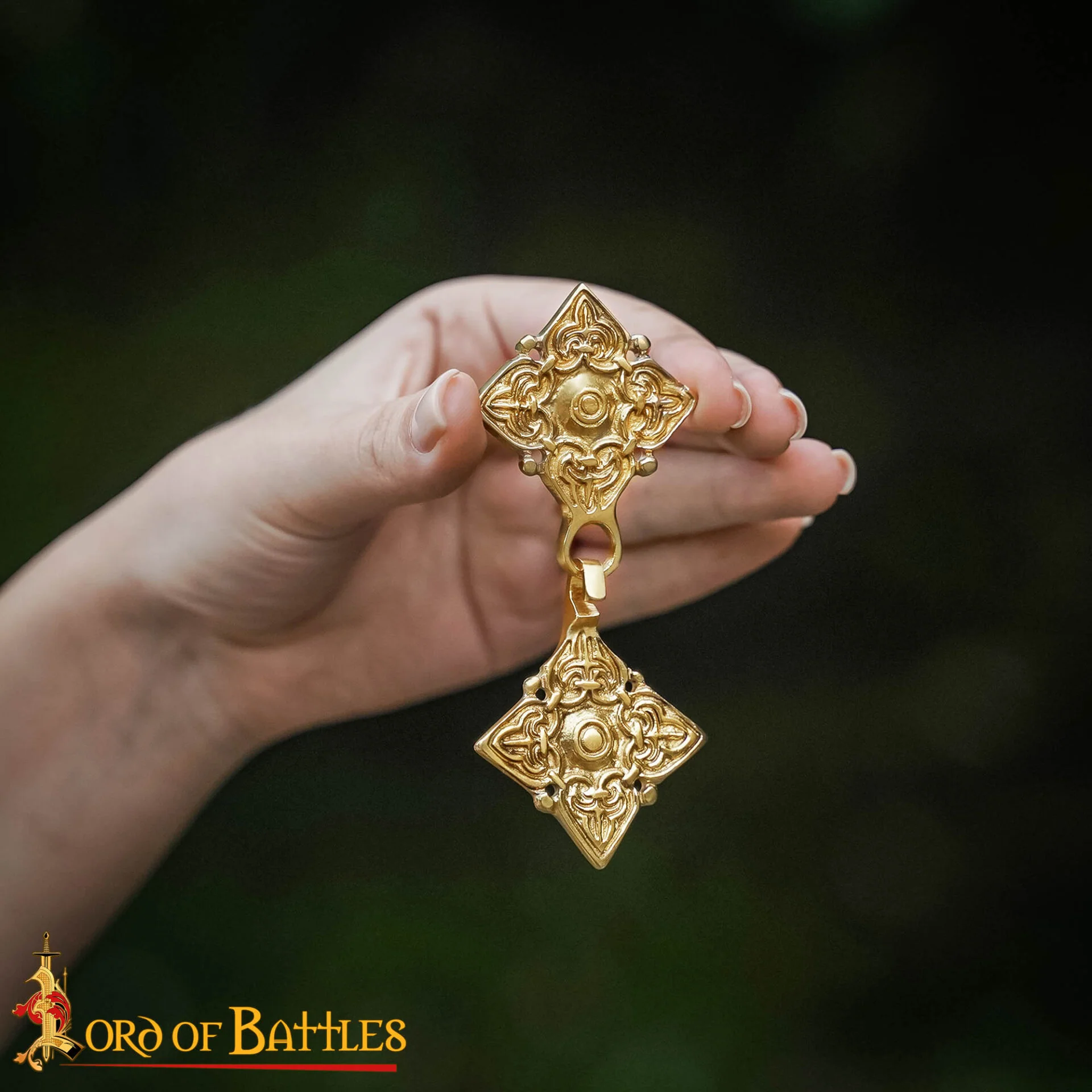 Broche de Latón Fundido para Caftán o Capa Vikinga / Rusa Histórica - Image 17