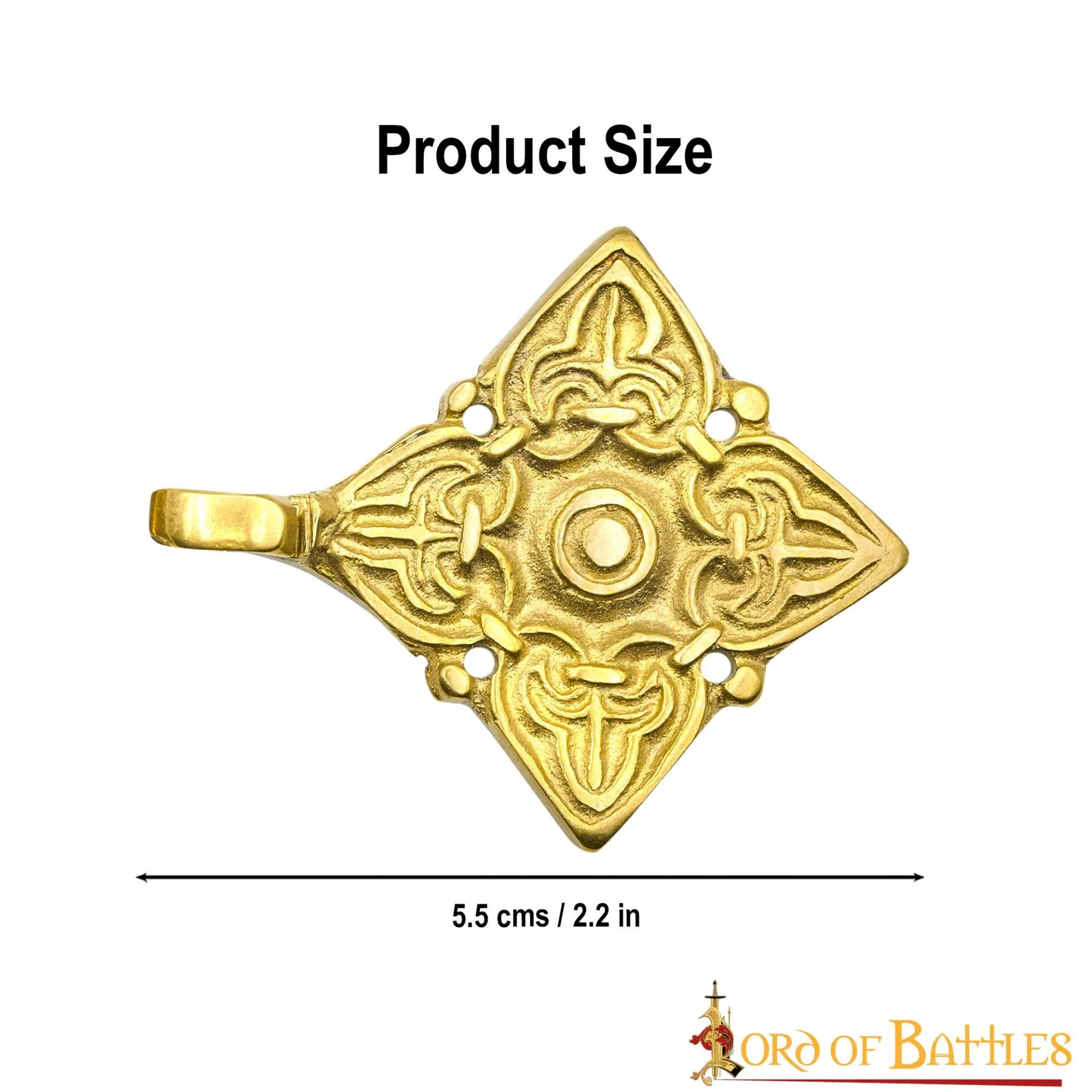 Broche de Latón Fundido para Caftán o Capa Vikinga / Rusa Histórica - Image 4