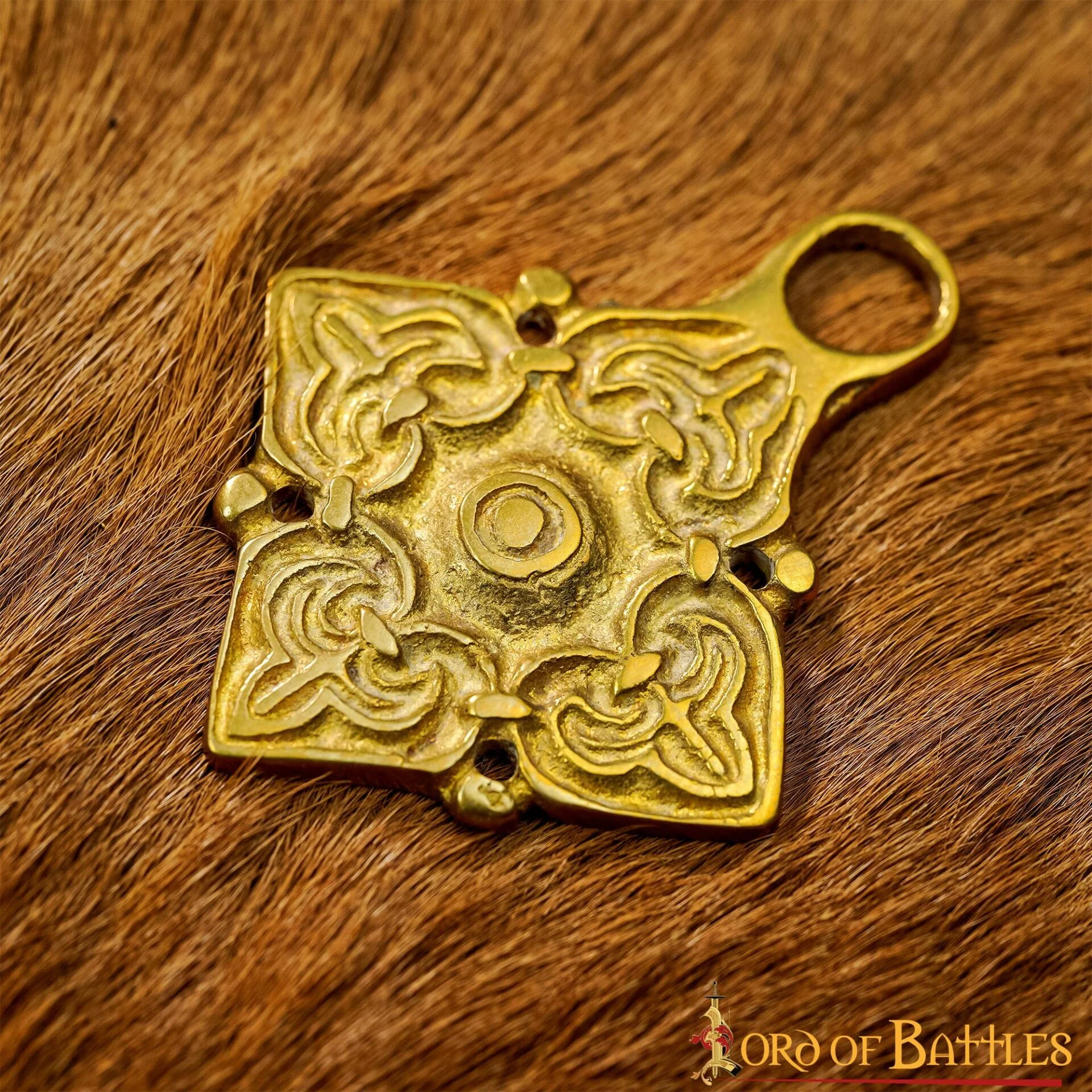 Broche de Latón Fundido para Caftán o Capa Vikinga / Rusa Histórica - Image 9