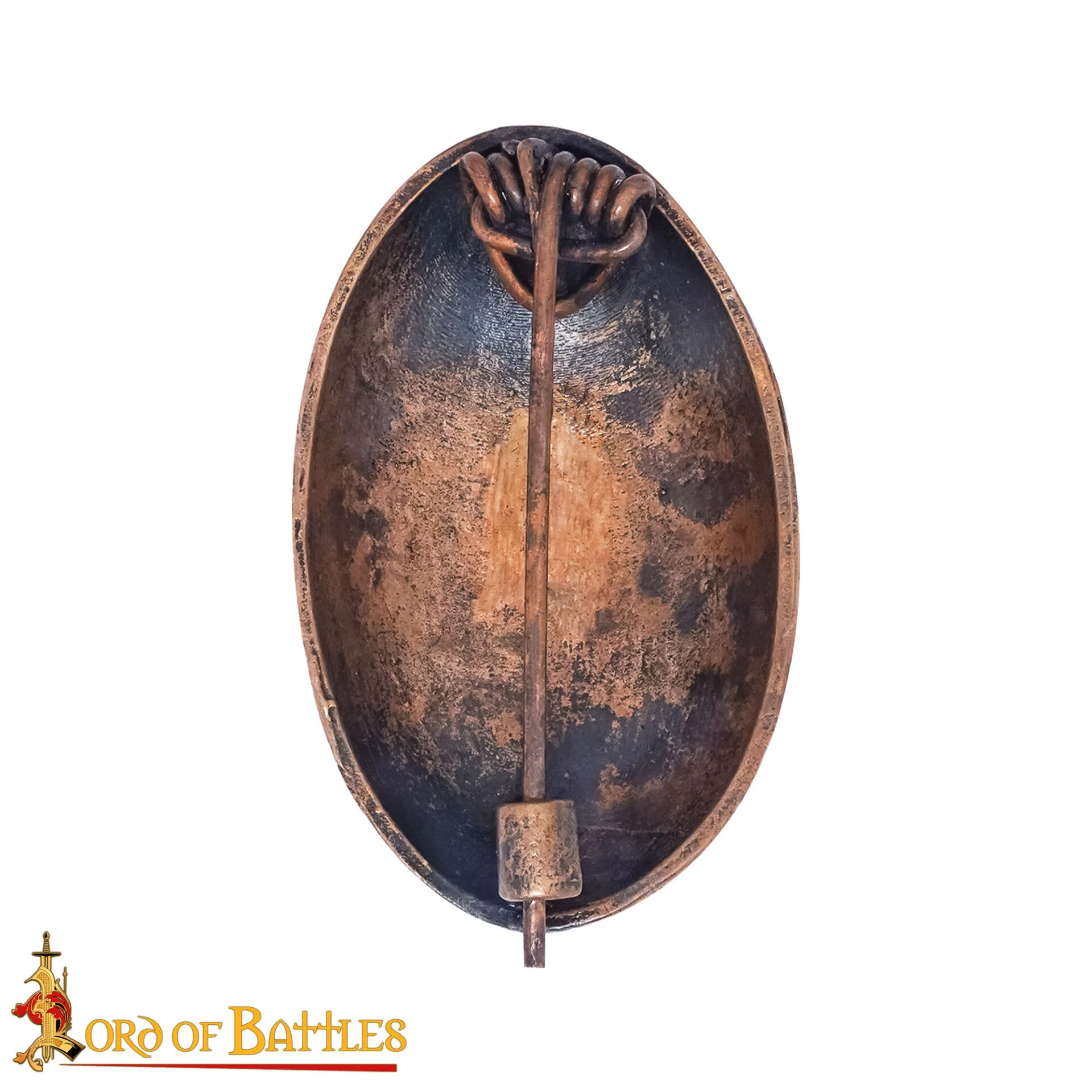 Broche de Tortuga de Bronce Vikingo de los Siglos Ix-x - Alfiler de Escudo Oval Fundido a la Cera Perdida - Image 12