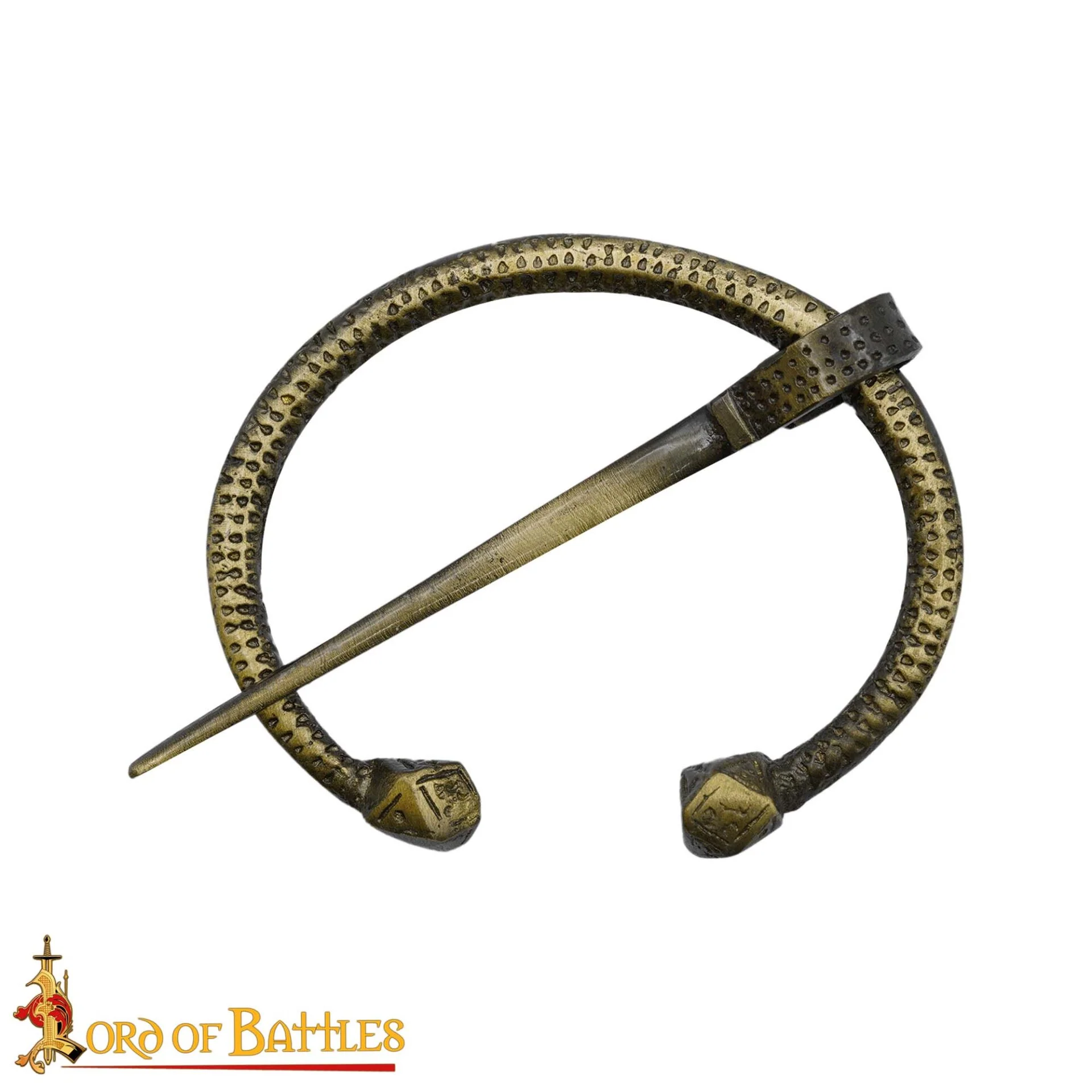 Broche Penannular de Latón Antiguo - Capa Vikinga - Image 13