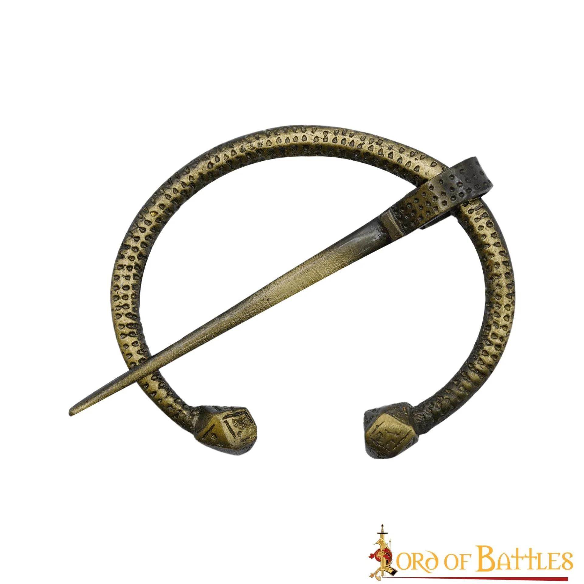 Broche Penannular de Latón Antiguo - Capa Vikinga - Image 2