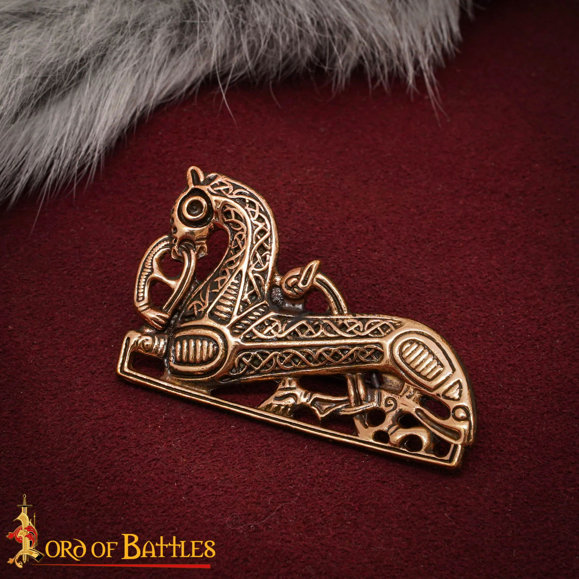 Broche Vikingo con Forma de Caballo de Bronce Fundido a la Cera Perdida de los Siglos Ix-x - Image 11