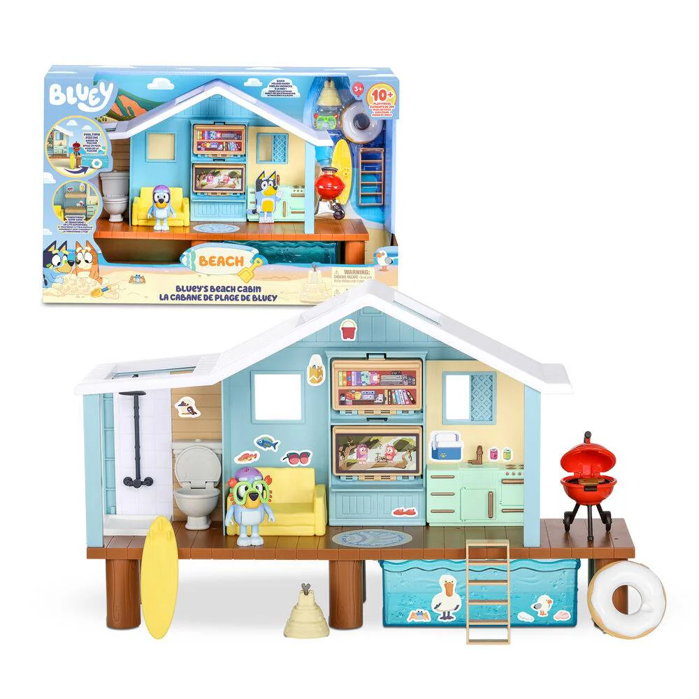 Cabaña En La Playa + Figura Bluey