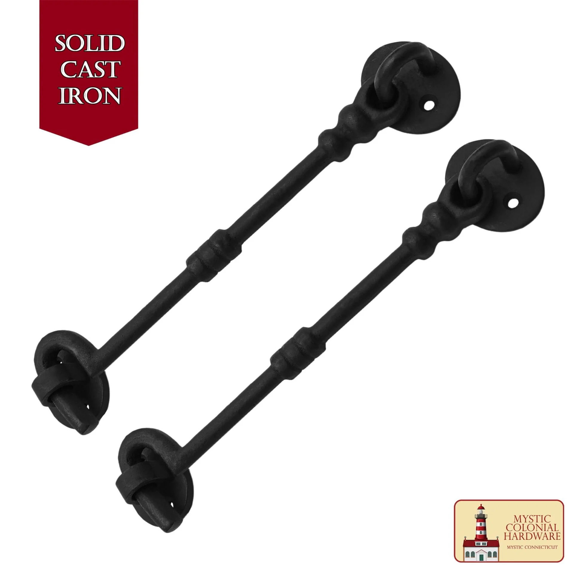Cabin Hook Eye 7" Long Large Decorative Hook Latches For Cabinet Window Kitchen Sliding Or Barn Doors